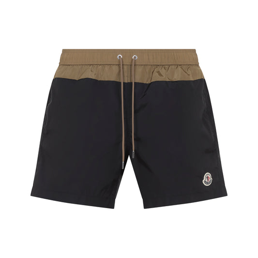 Black Polyamide Swim Shorts