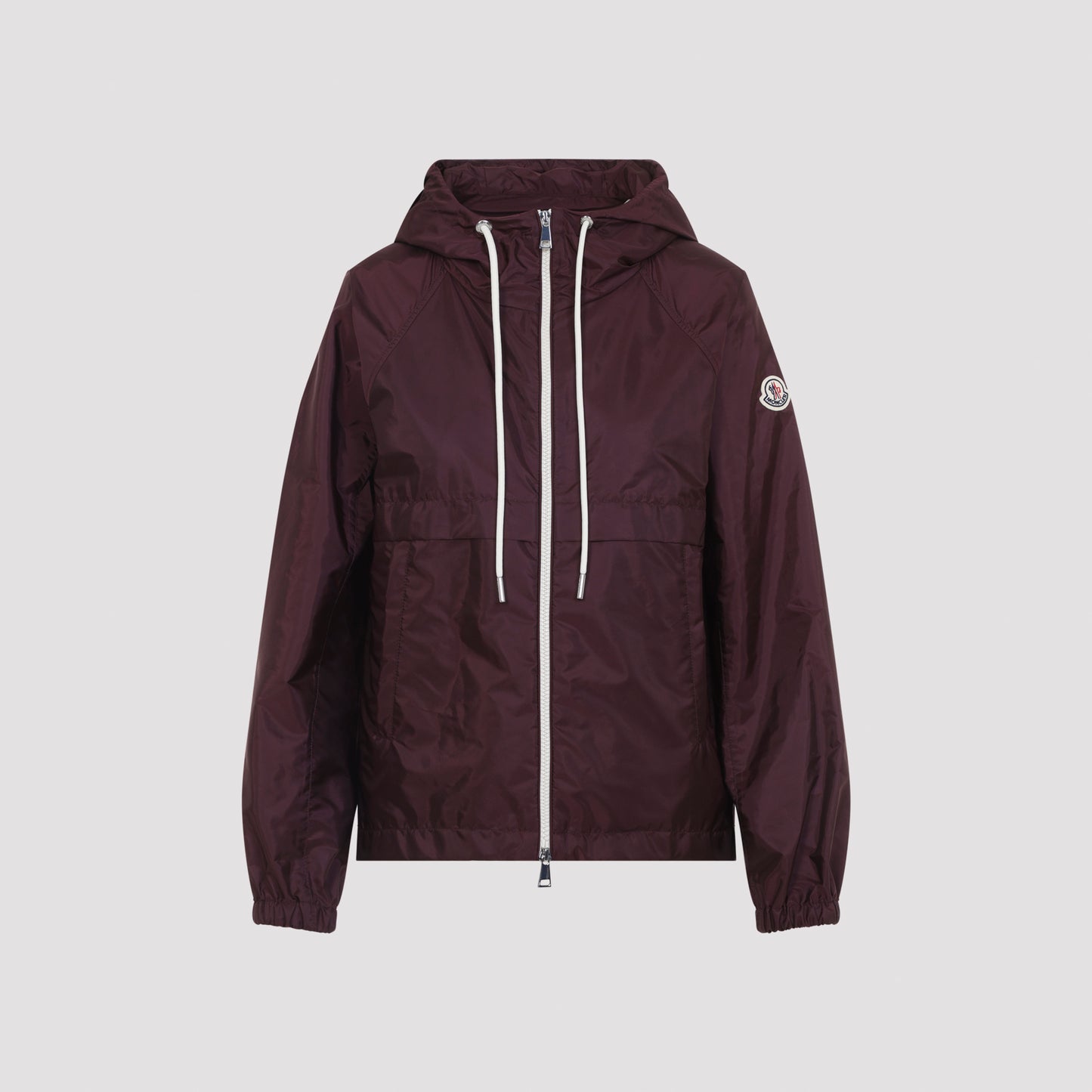 Dark Red Coquelicot Nylon Jacket