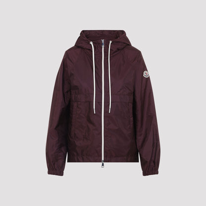 Dark Red Coquelicot Nylon Jacket