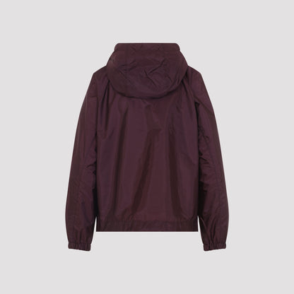 Dark Red Coquelicot Nylon Jacket