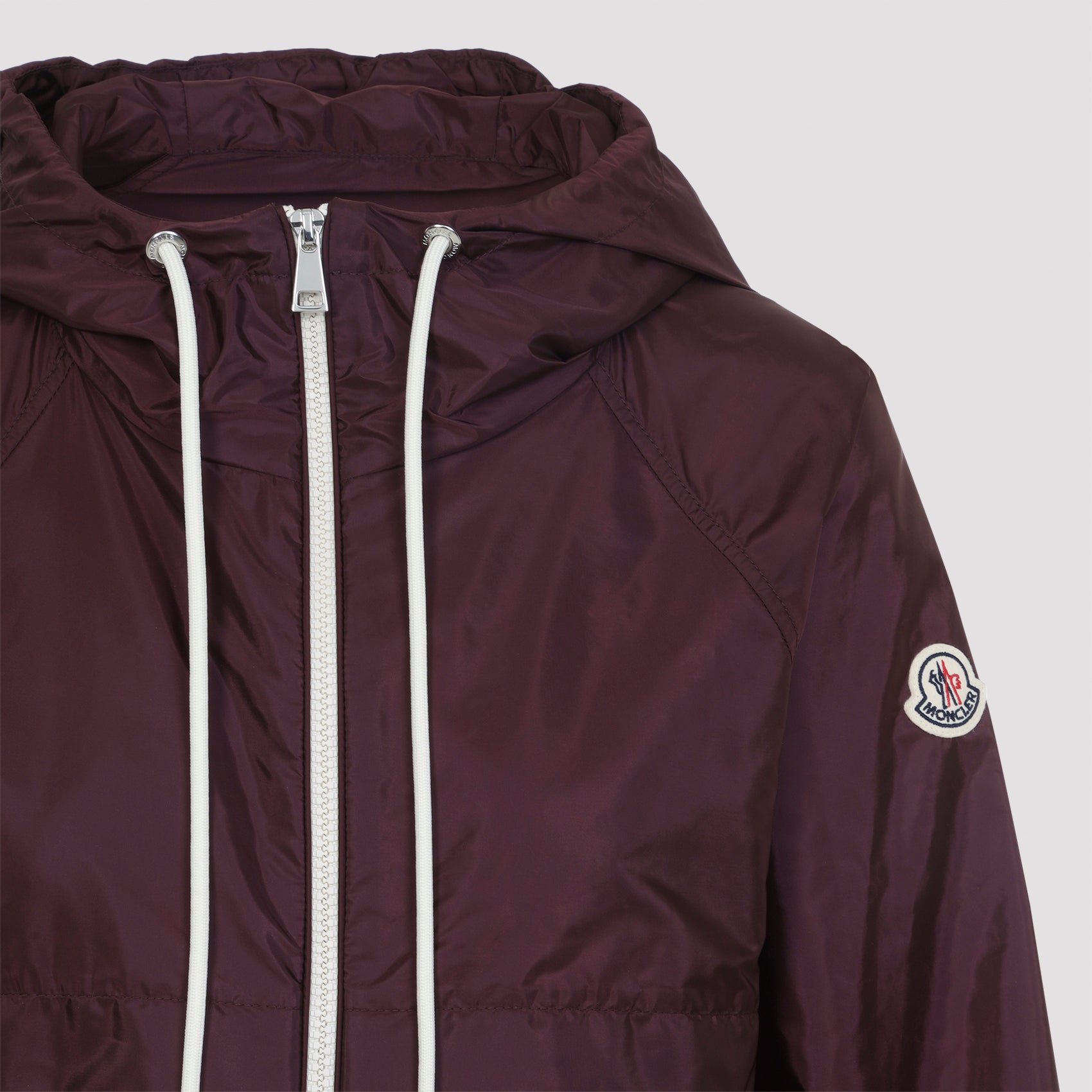 Dark Red Coquelicot Nylon Jacket