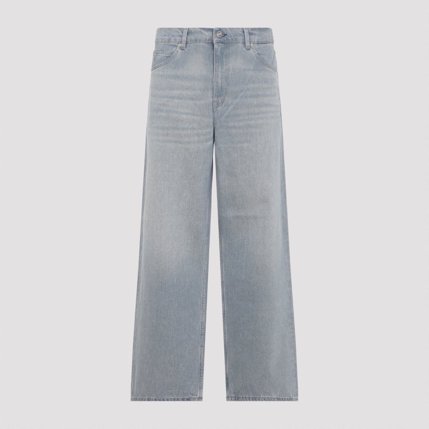 Light Blue Vast Cut Cotton Jeans