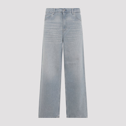 Light Blue Vast Cut Cotton Jeans