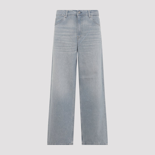 Light Blue Vast Cut Cotton Jeans