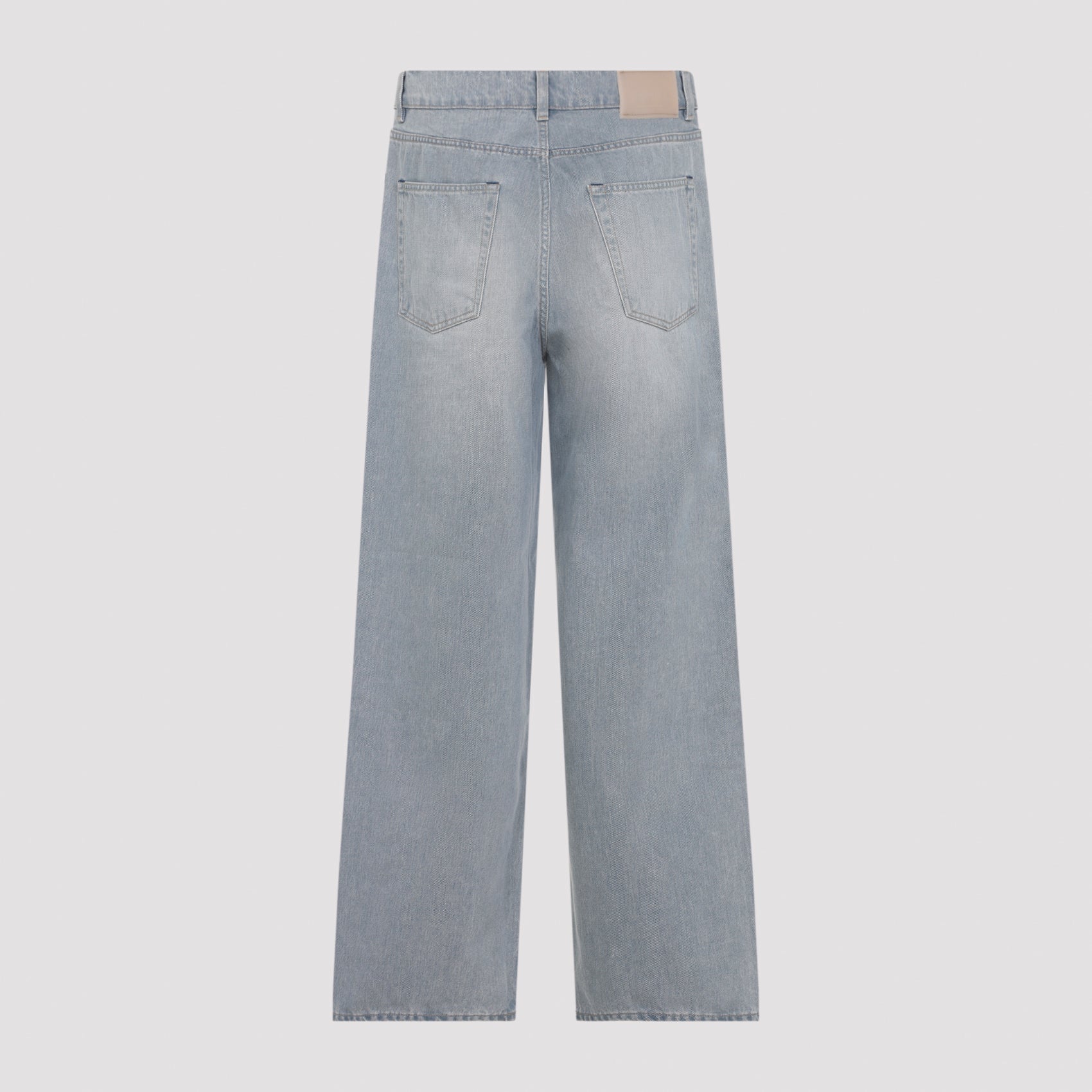 Light Blue Vast Cut Cotton Jeans