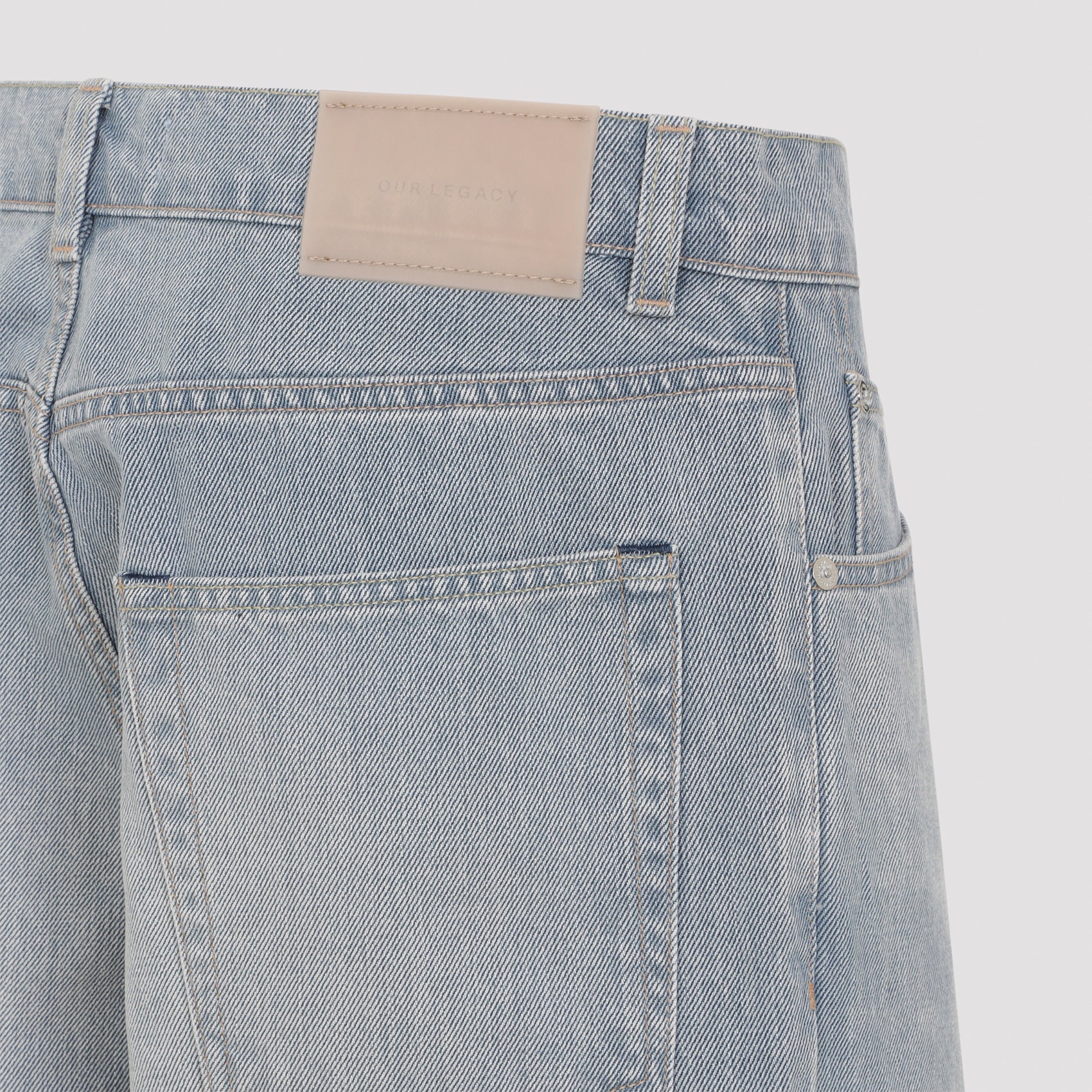 Light Blue Vast Cut Cotton Jeans