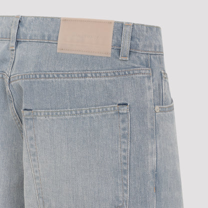 Light Blue Vast Cut Cotton Jeans