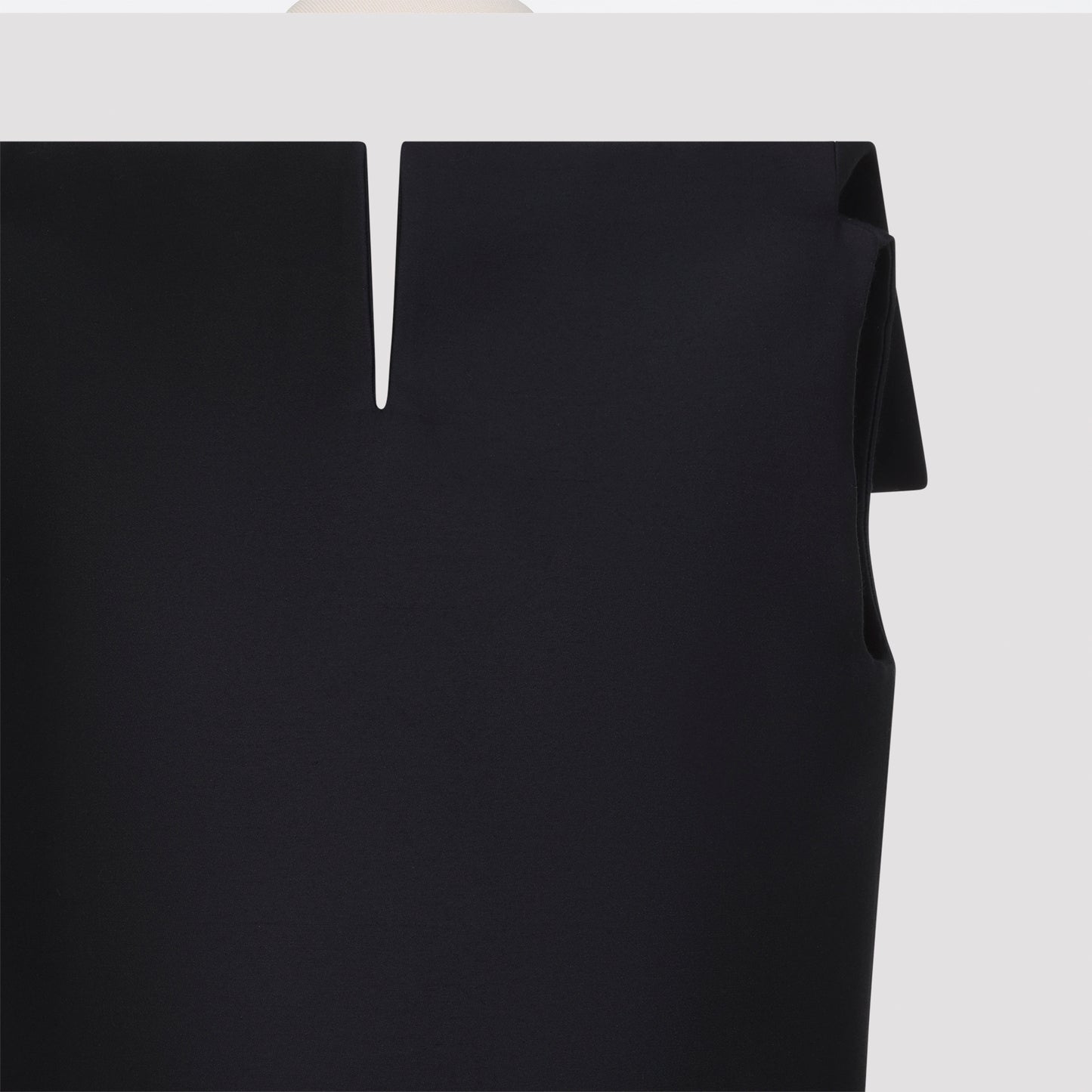 Black Wool Vareuse Dress