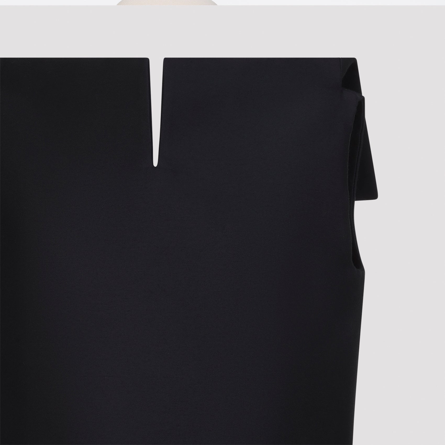 Black Wool Vareuse Dress