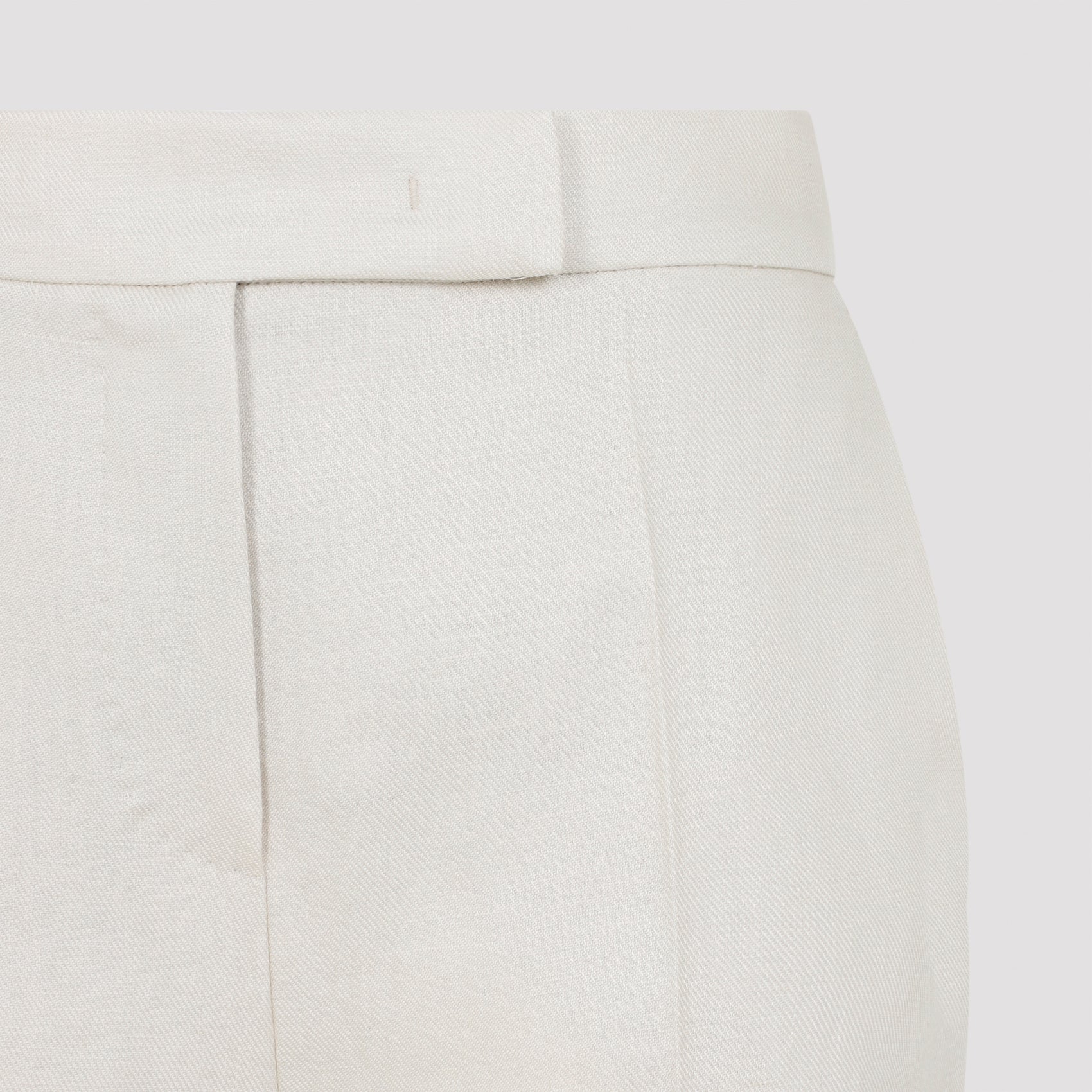 White Linen Bermuda