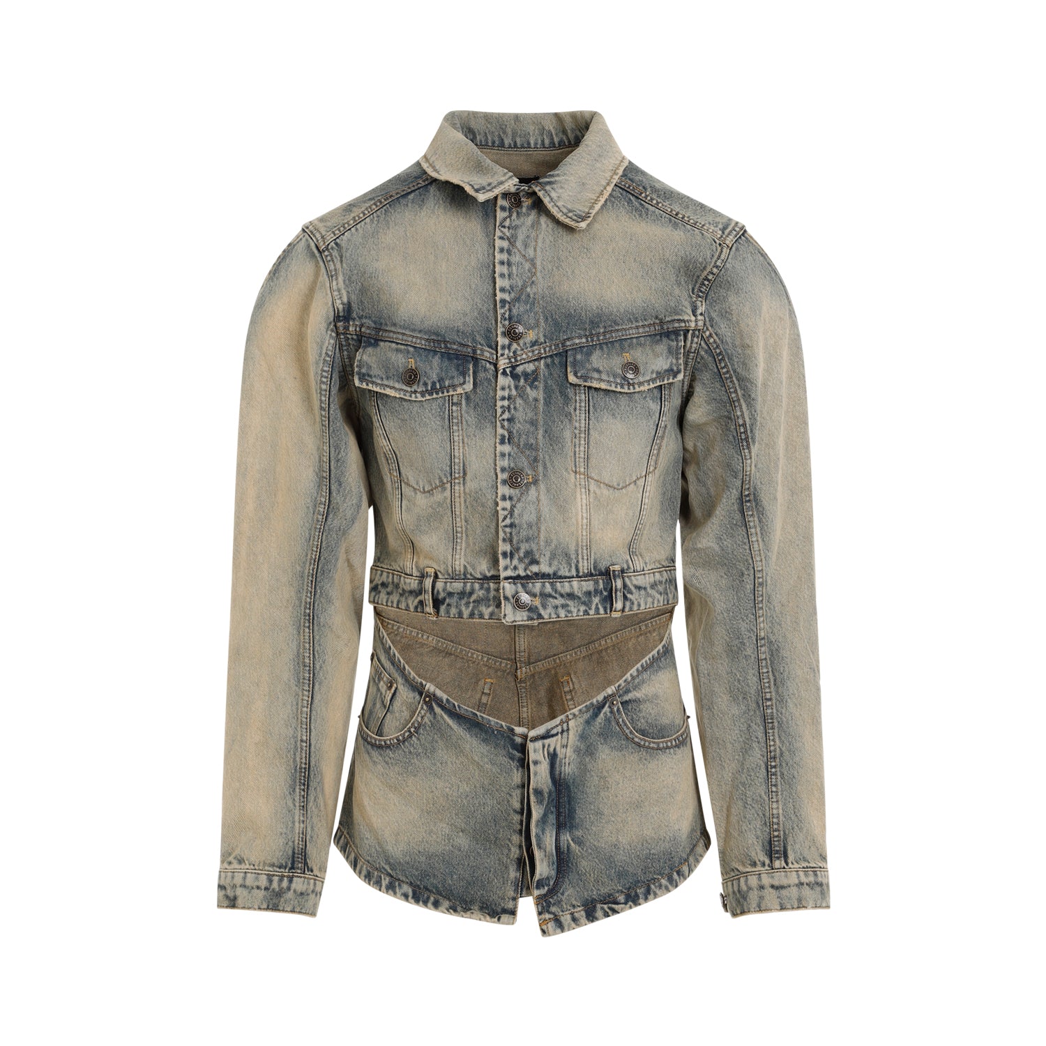 cutout denim jacket-image-2