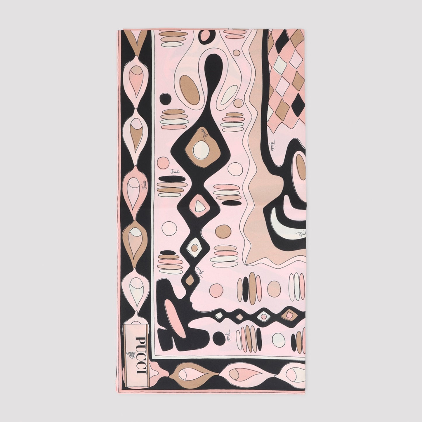 Pink 90x90 Silk Foulard