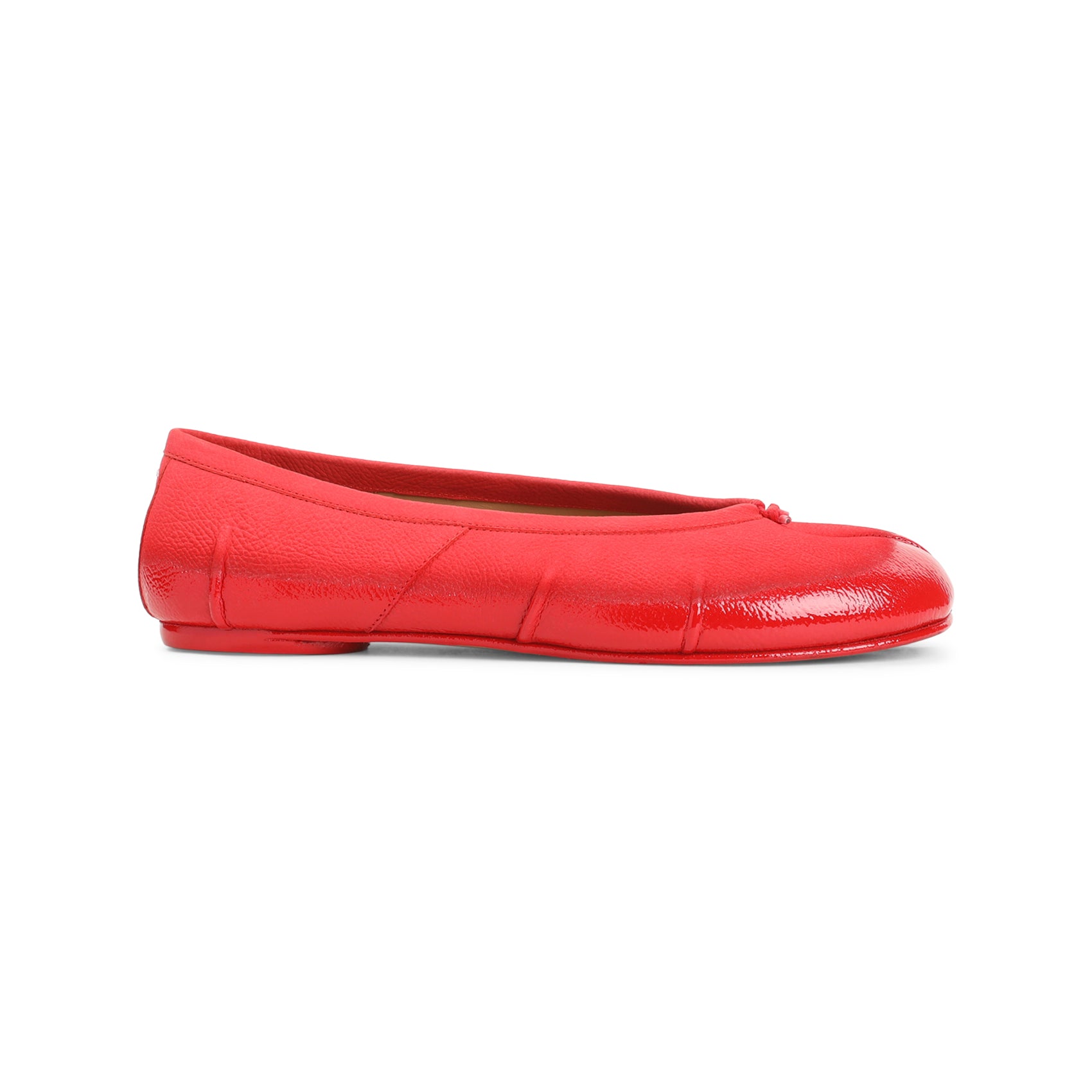 Siren Red Calf Leather Tabi New Ballerina