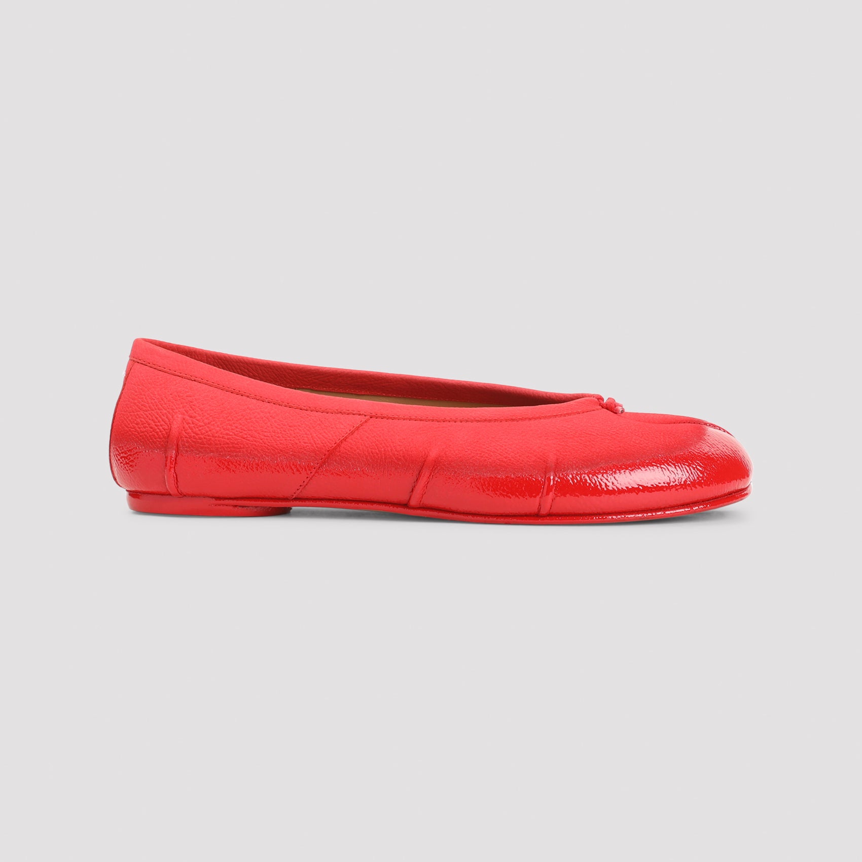 Siren Red Calf Leather Tabi New Ballerina