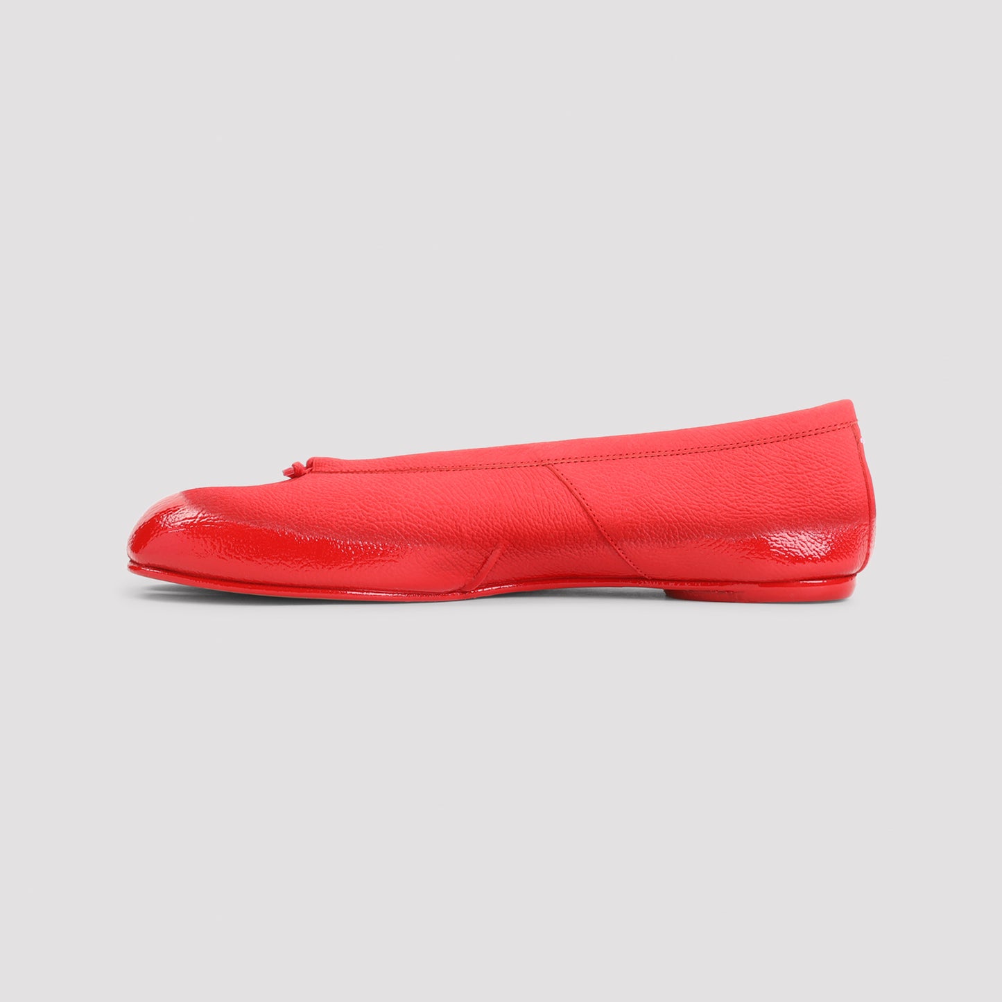 Siren Red Calf Leather Tabi New Ballerina