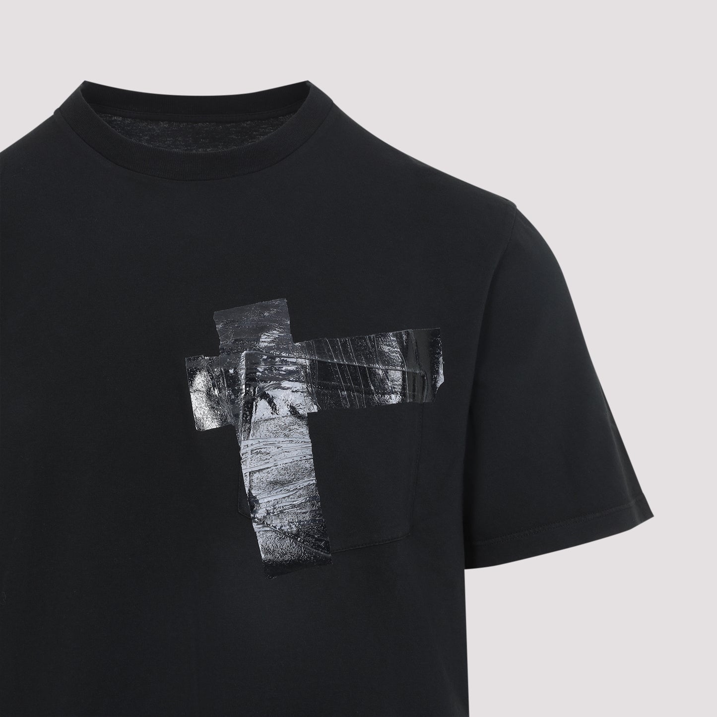 Vintage Black Cotton T-Shirt