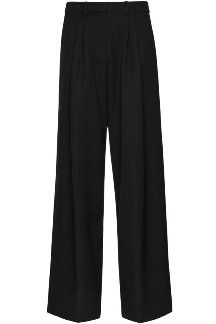 Wide-Leg Tailored Wool Pants