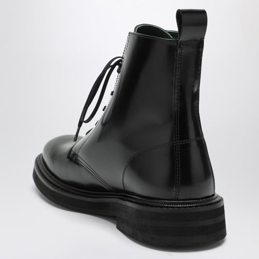 Officer boots black leather