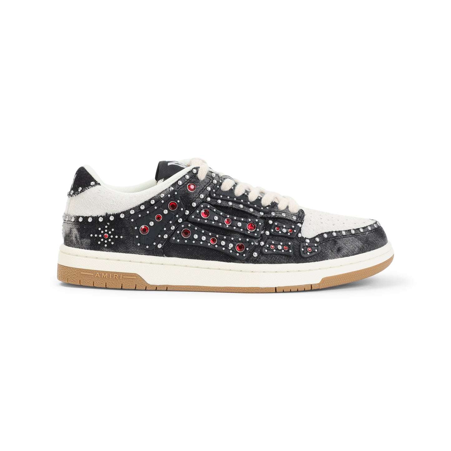 studded skeleton top low sneakers-image-2