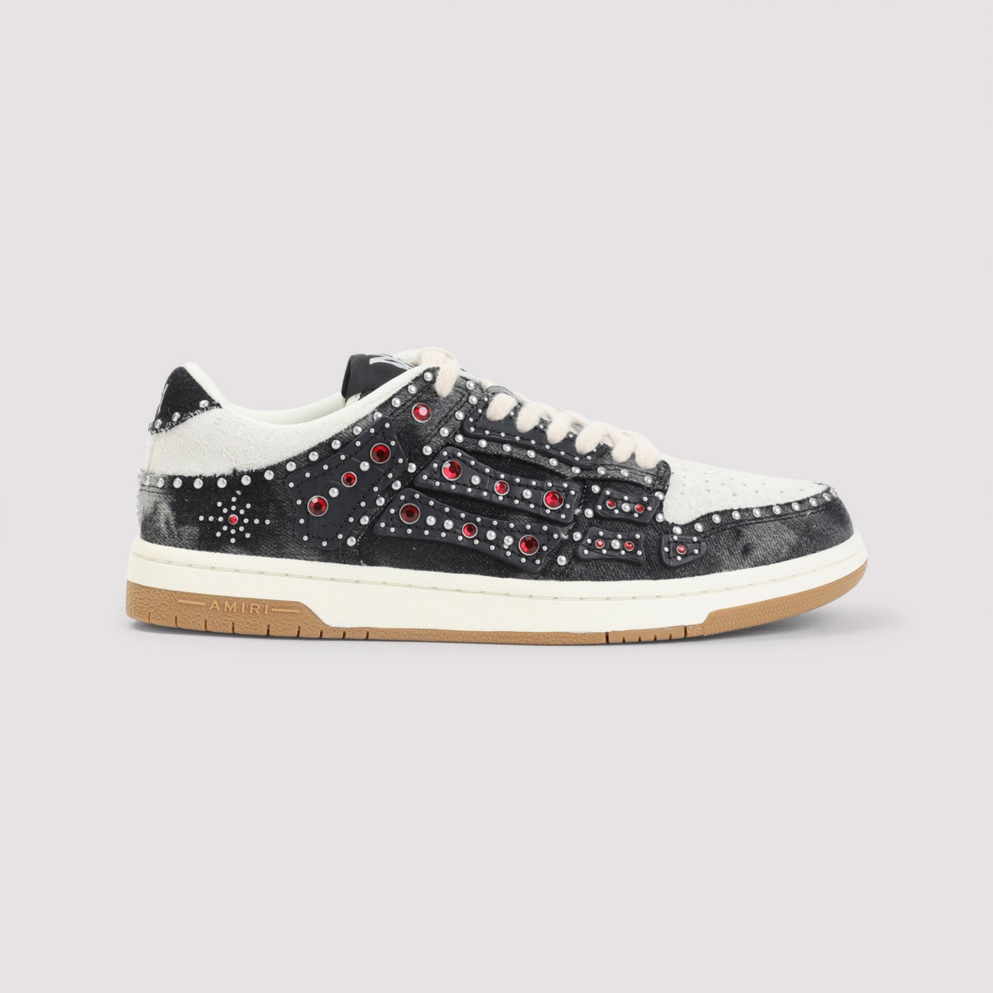 studded skeleton top low sneakers-image-3
