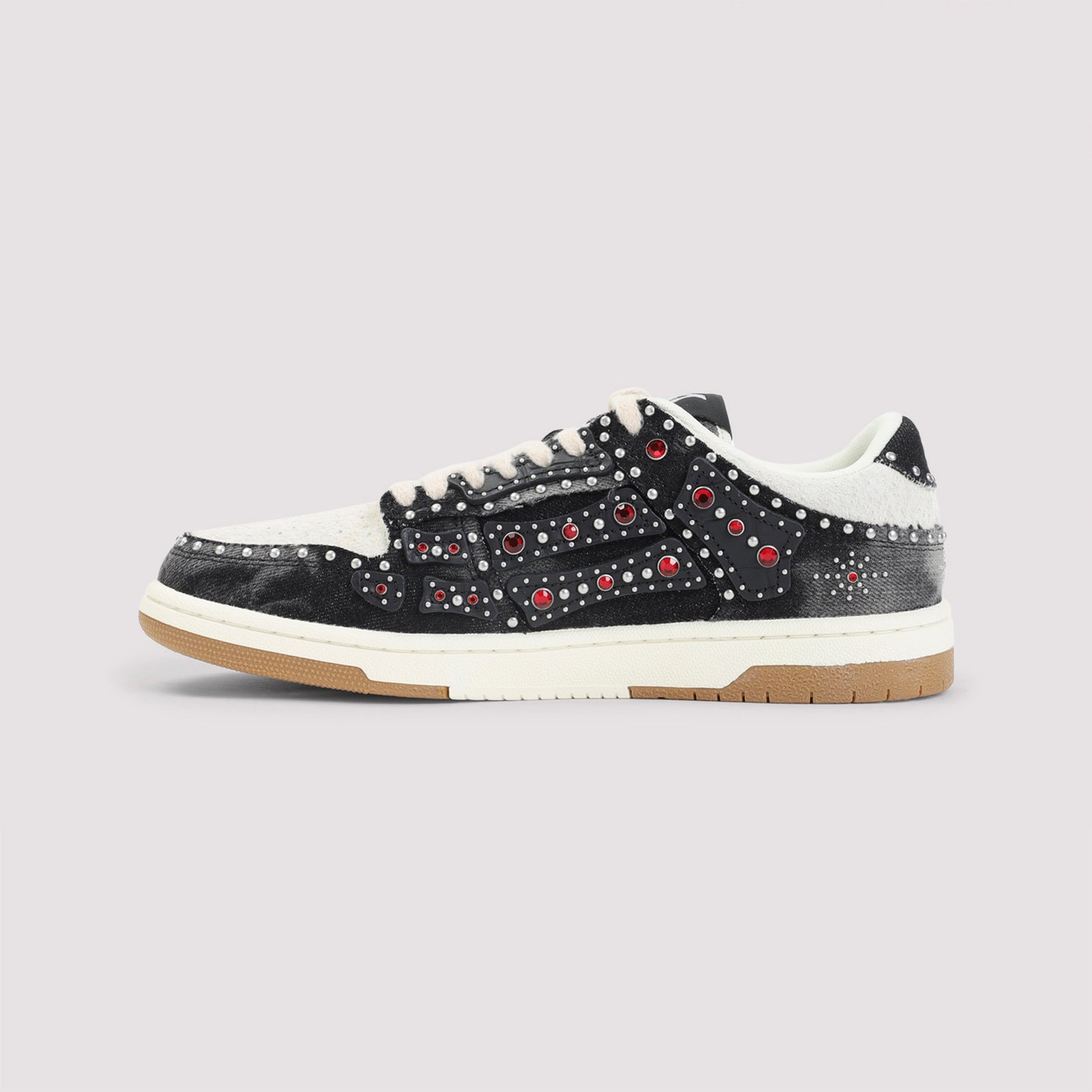 studded skeleton top low sneakers-image-4