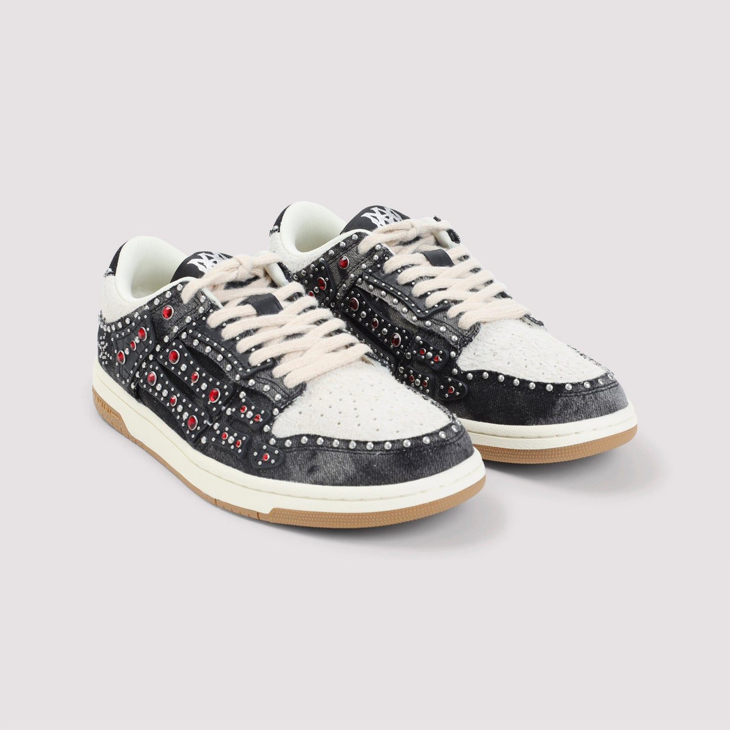 studded skeleton top low sneakers-image-5