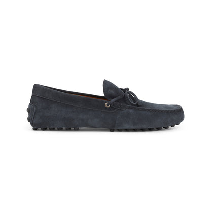 Night Blue Suede Leather Loafers