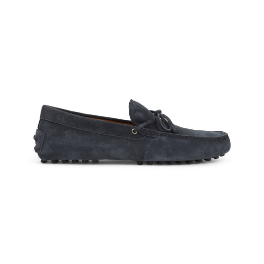 Night Blue Suede Leather Loafers