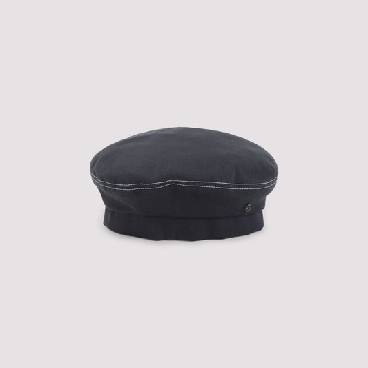 Navy Blue Cotton Hat