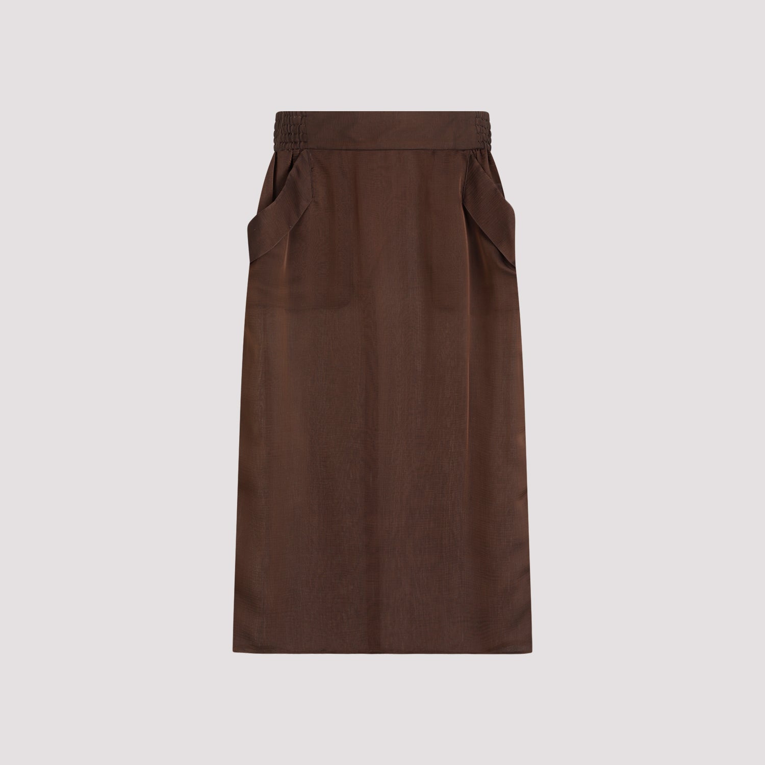 silk midi skirt-image-1