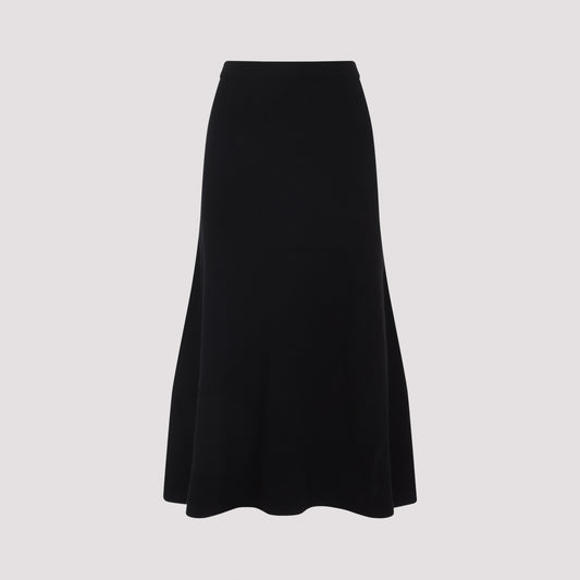 virgin wool midi skirt-image-1