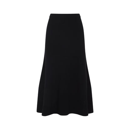 virgin wool midi skirt-image-2