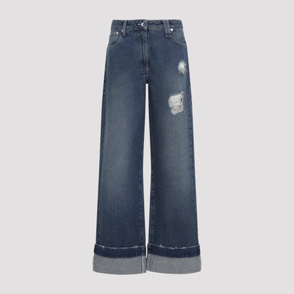 distressed straight leg jeans-image-1