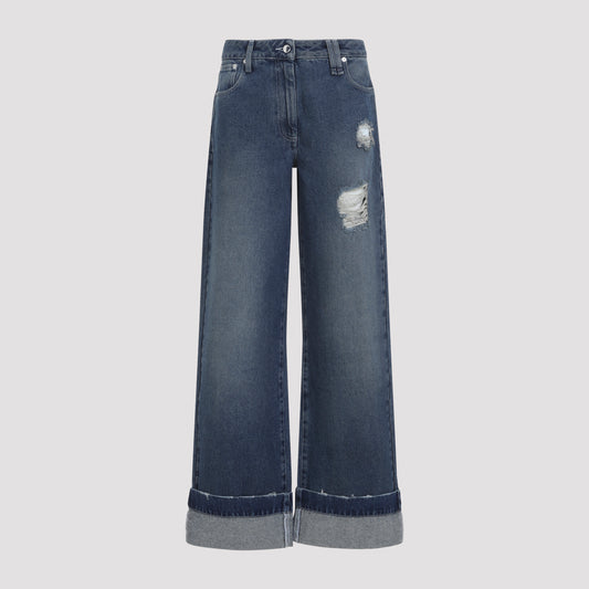 distressed straight leg jeans-image-1