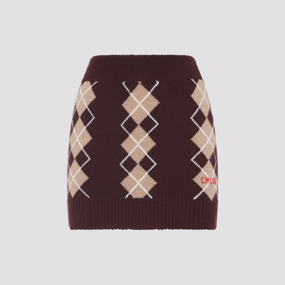 wool mini skirt-image-1