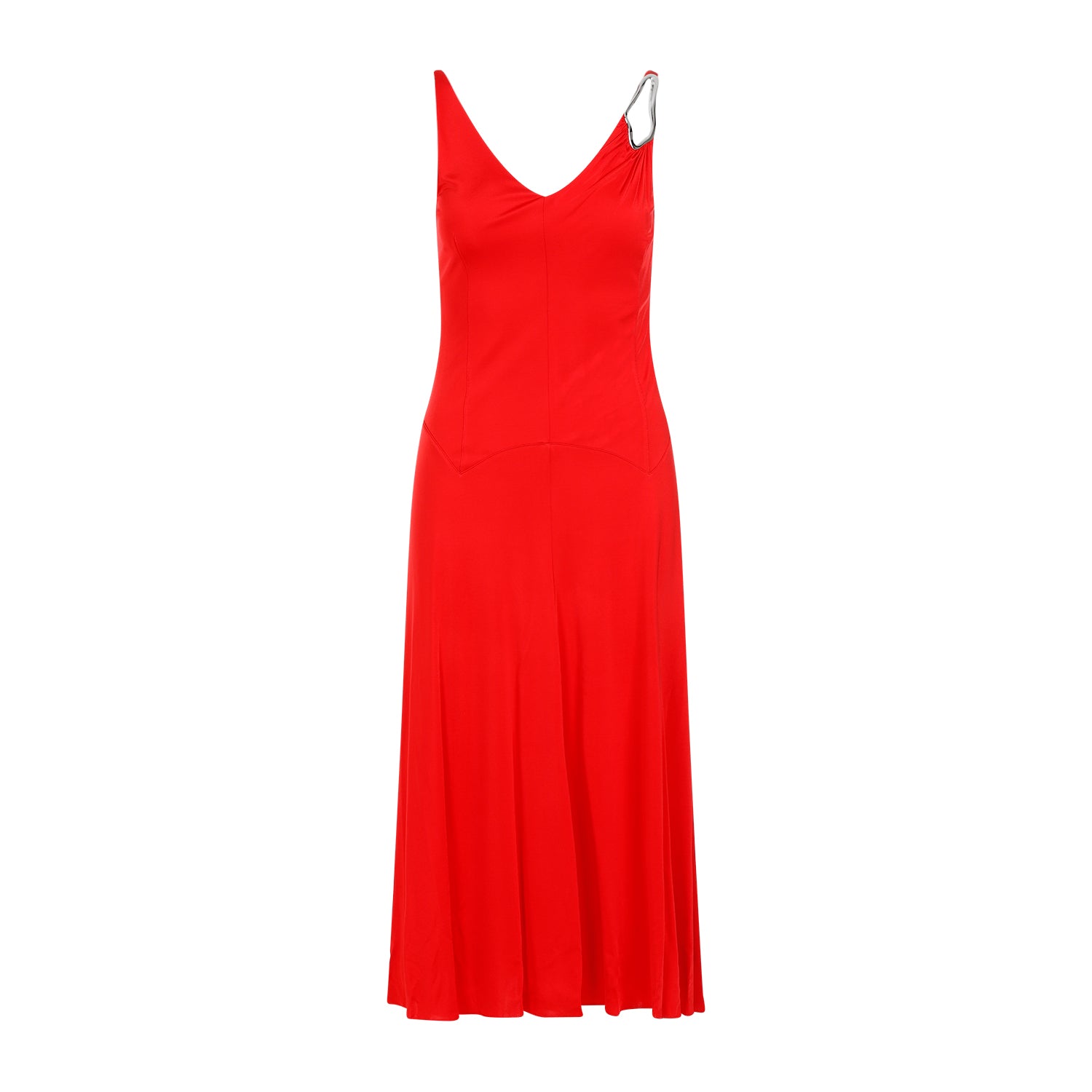 sleeveless a-line midi dress-image-2