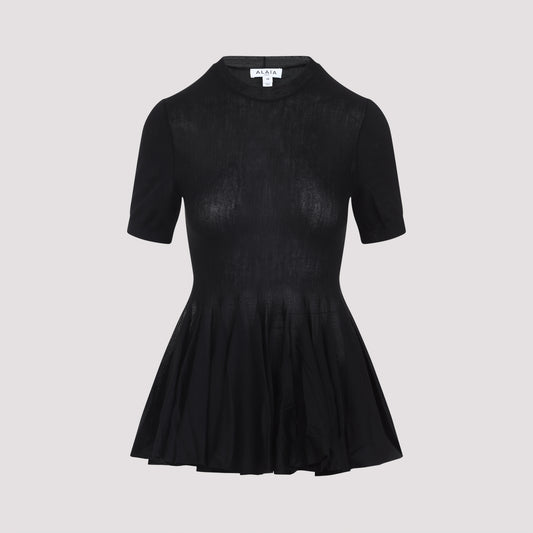alaïa peplum top-image-1