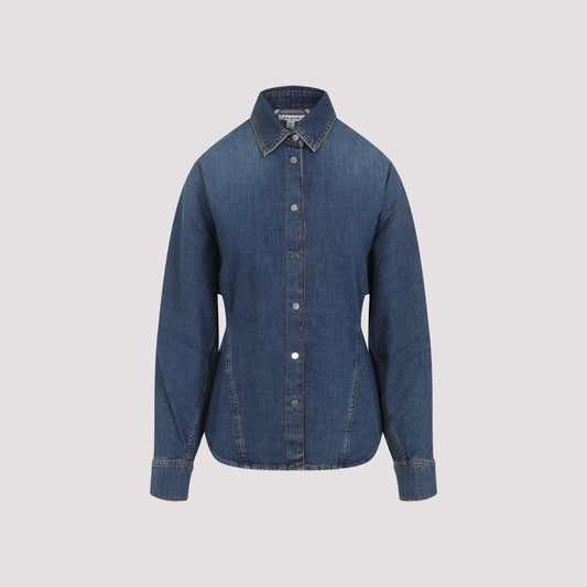 alaïa curved shirt-image-1