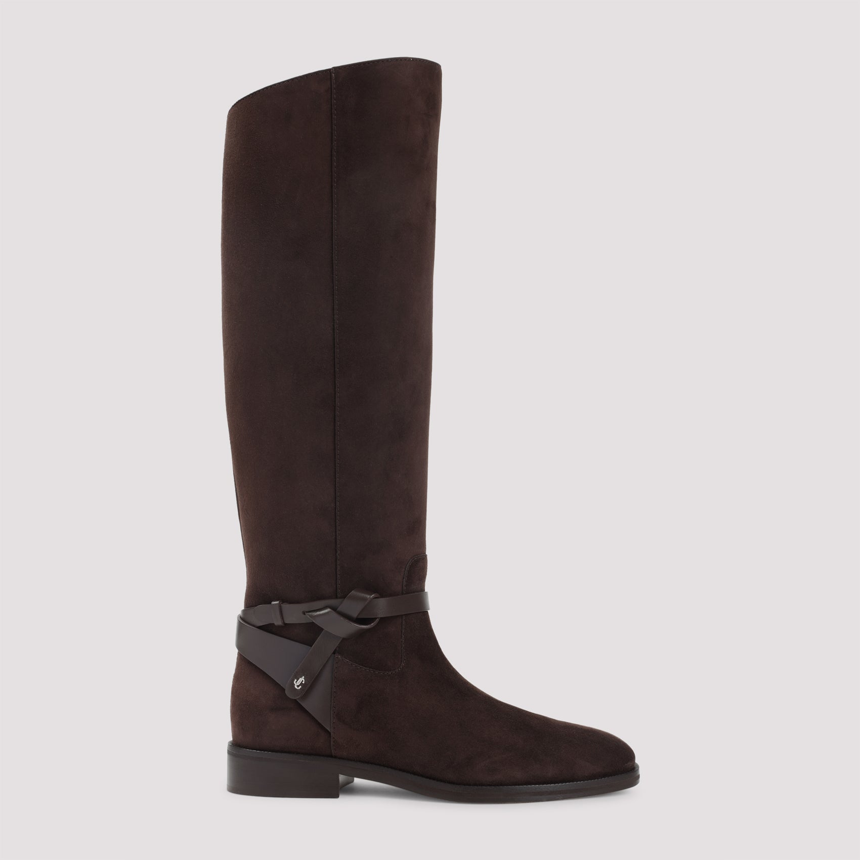 suede lawton kb flat boots-image-1