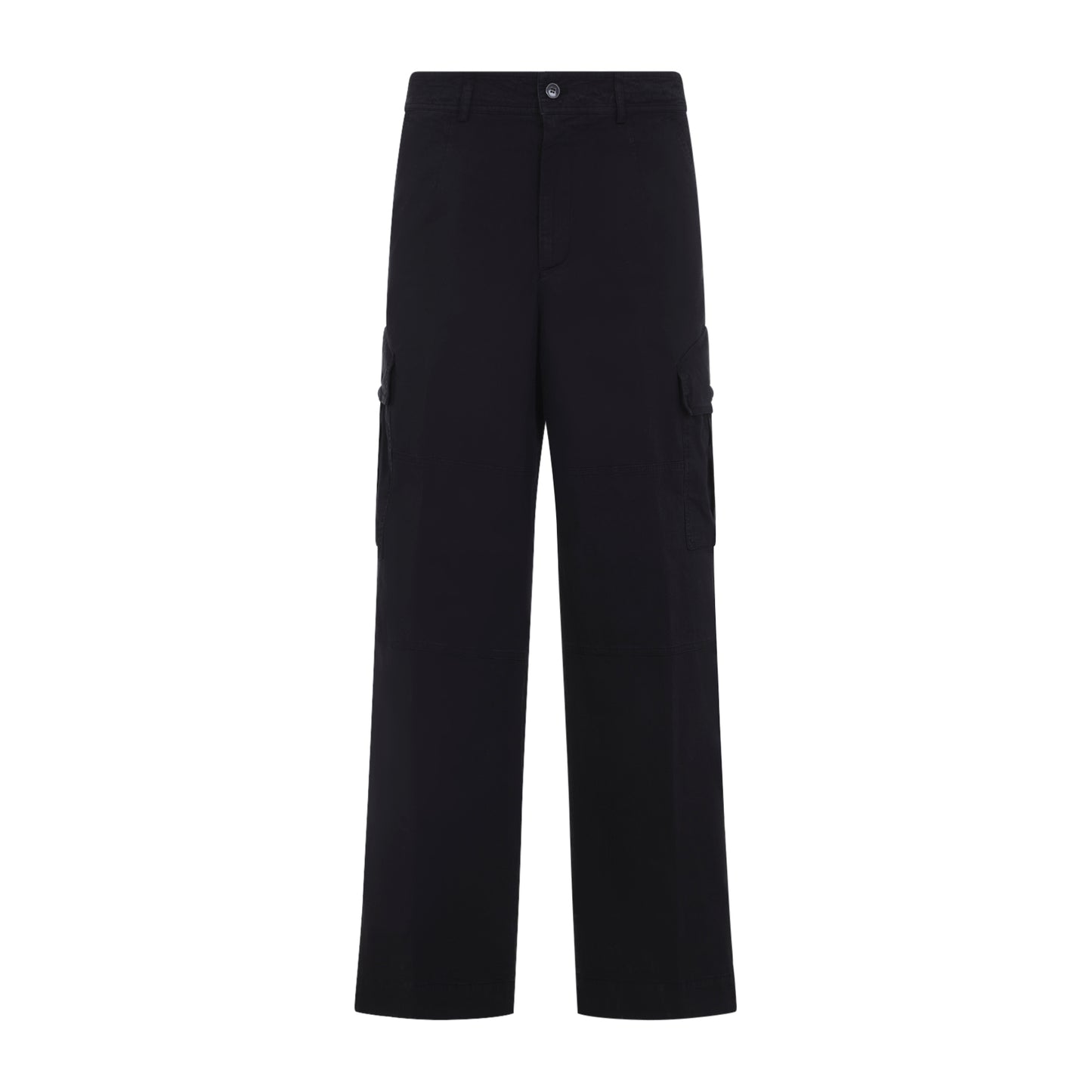 Black Cotton Paxer Bis Cargo Pants
