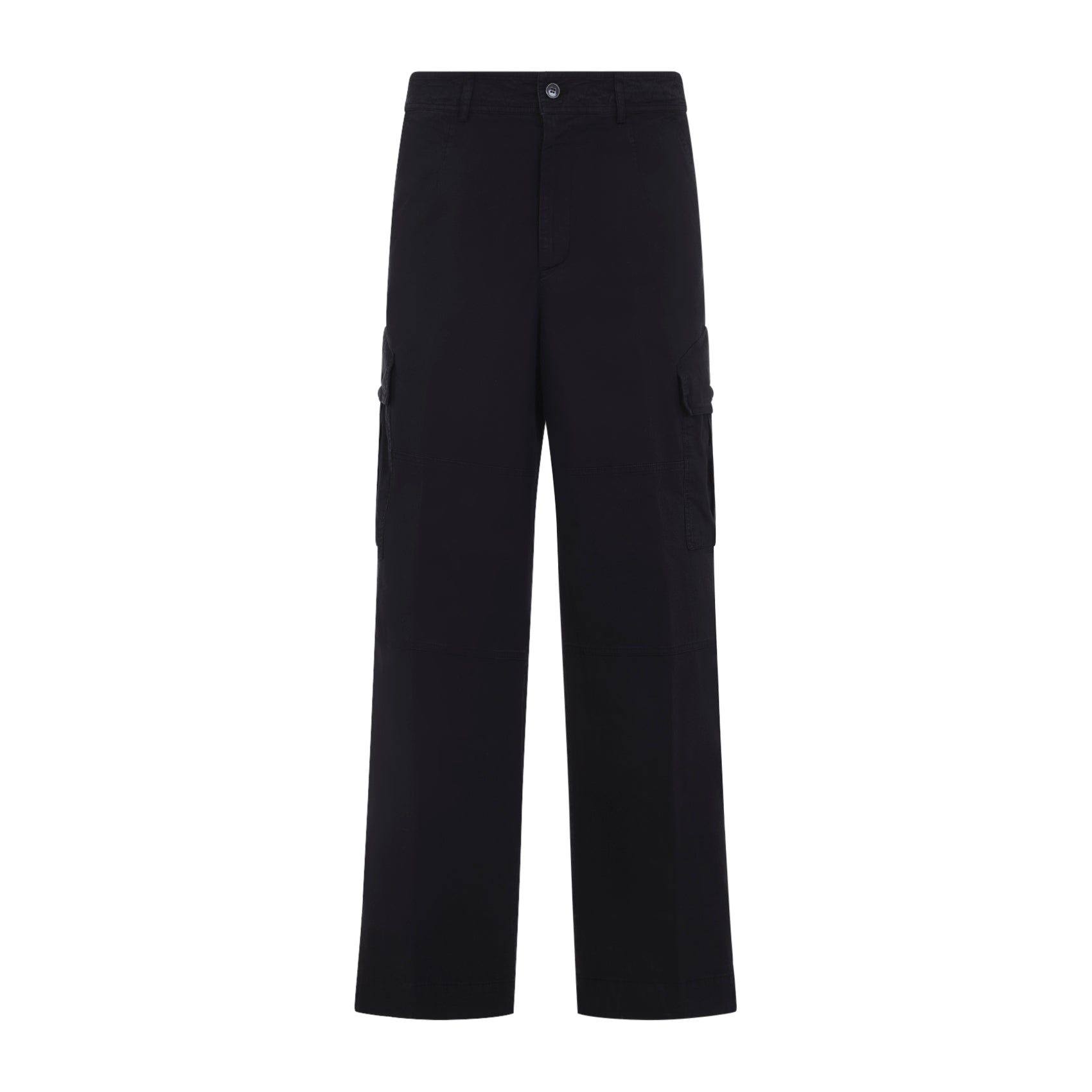 Black Cotton Paxer Bis Cargo Pants