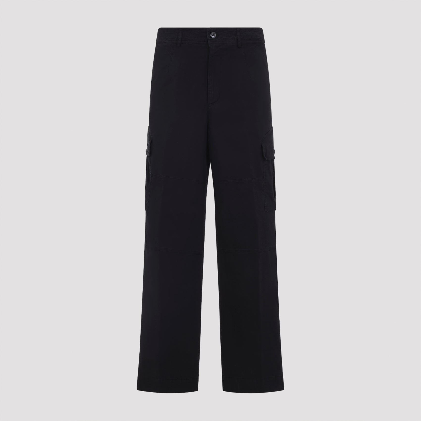 Black Cotton Paxer Bis Cargo Pants