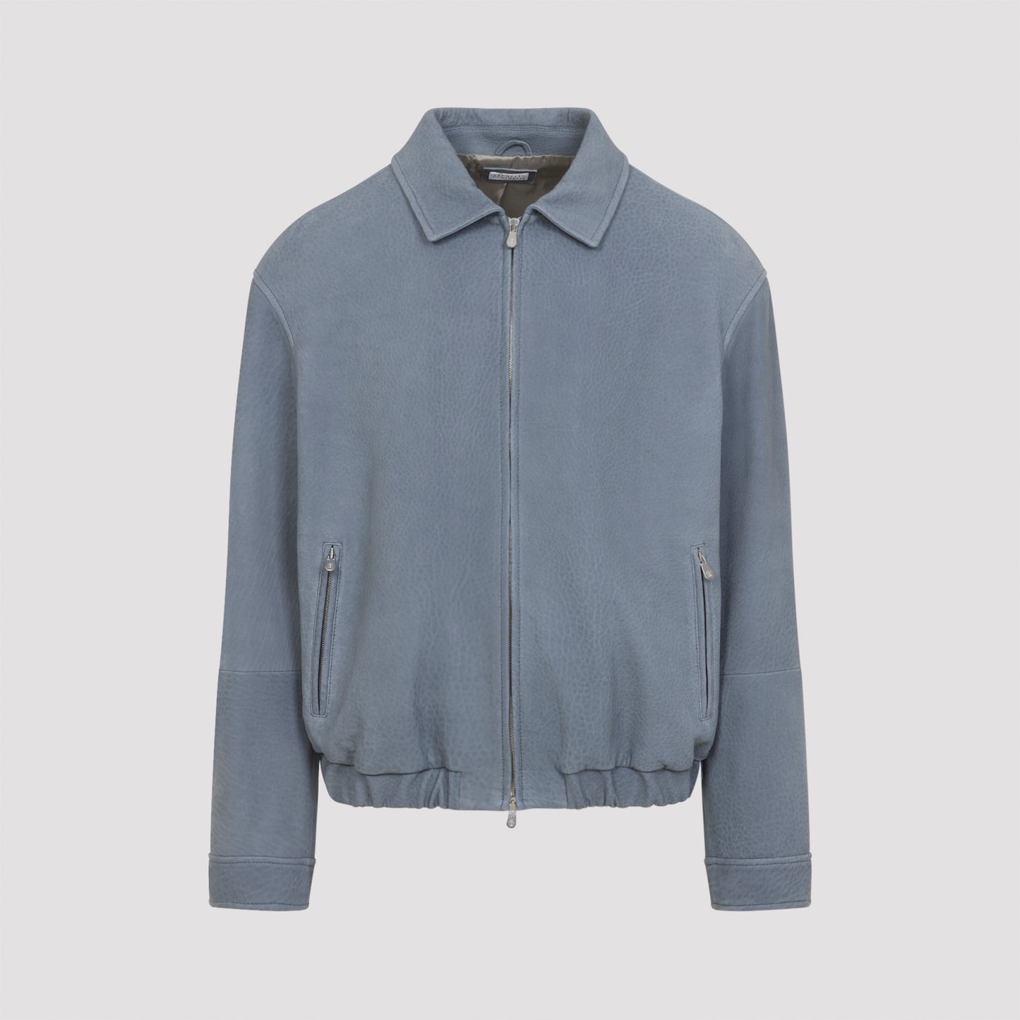 Light Blue Leather Jacket