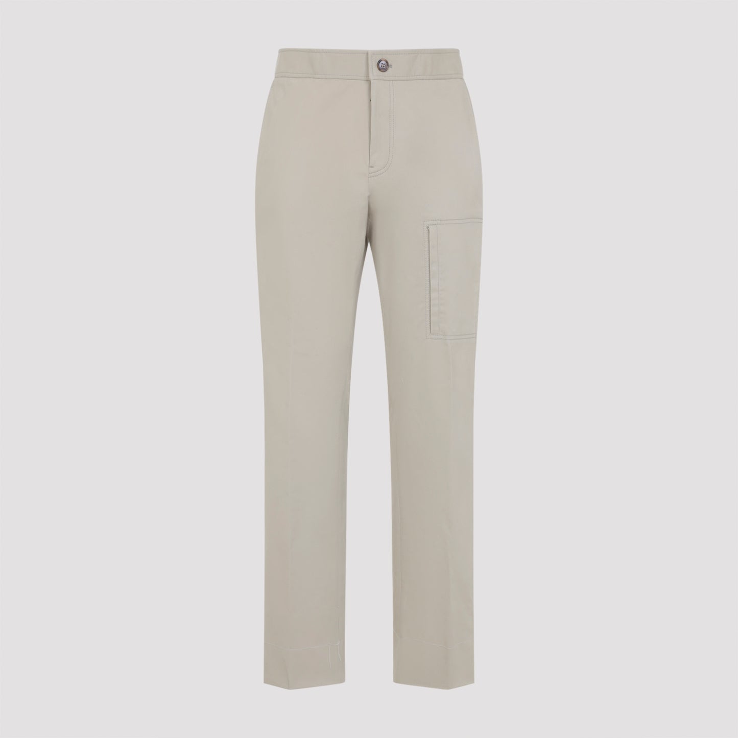 Camel Beige Cotton Sanremo Trousers