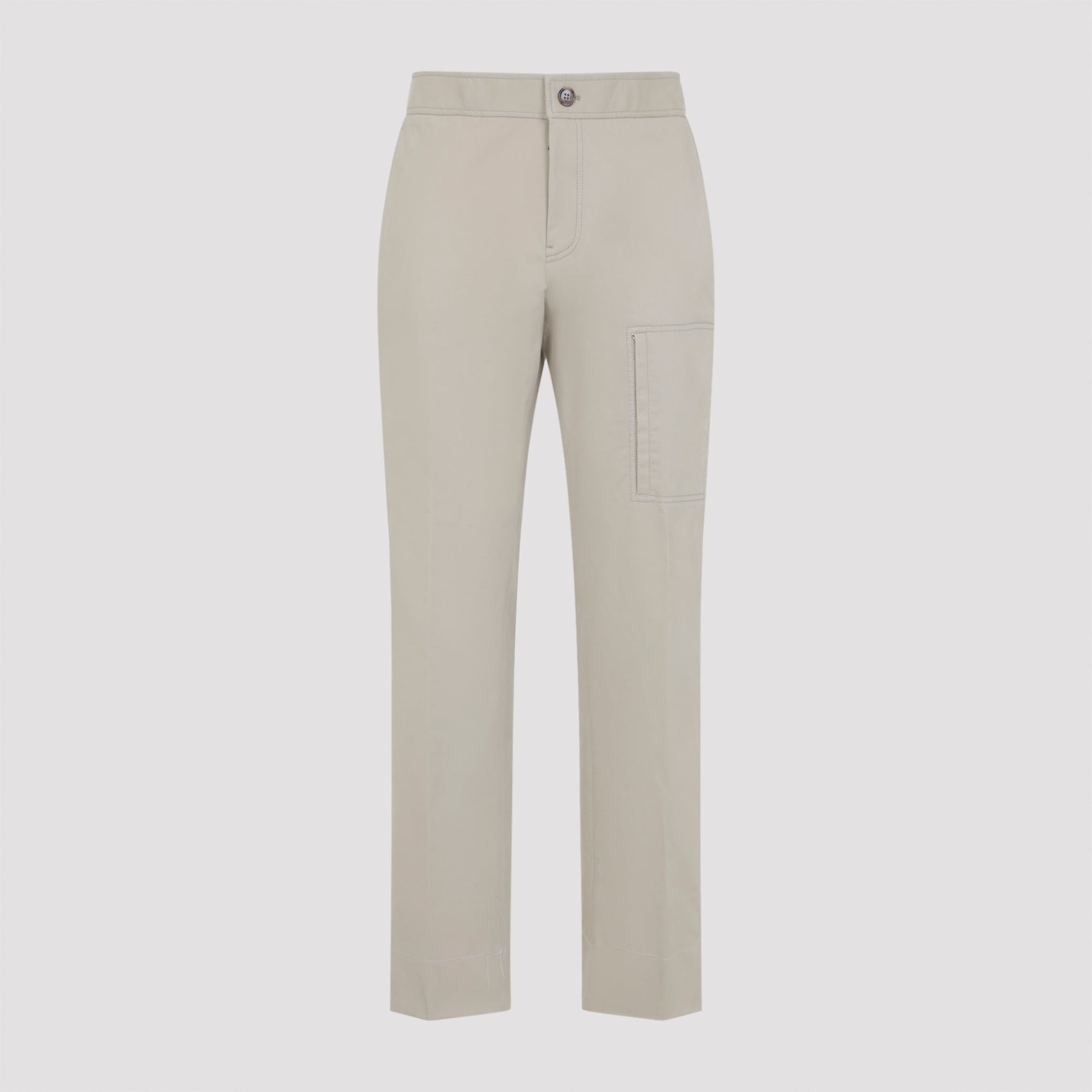 Camel Beige Cotton Sanremo Trousers