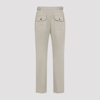 Camel Beige Cotton Sanremo Trousers