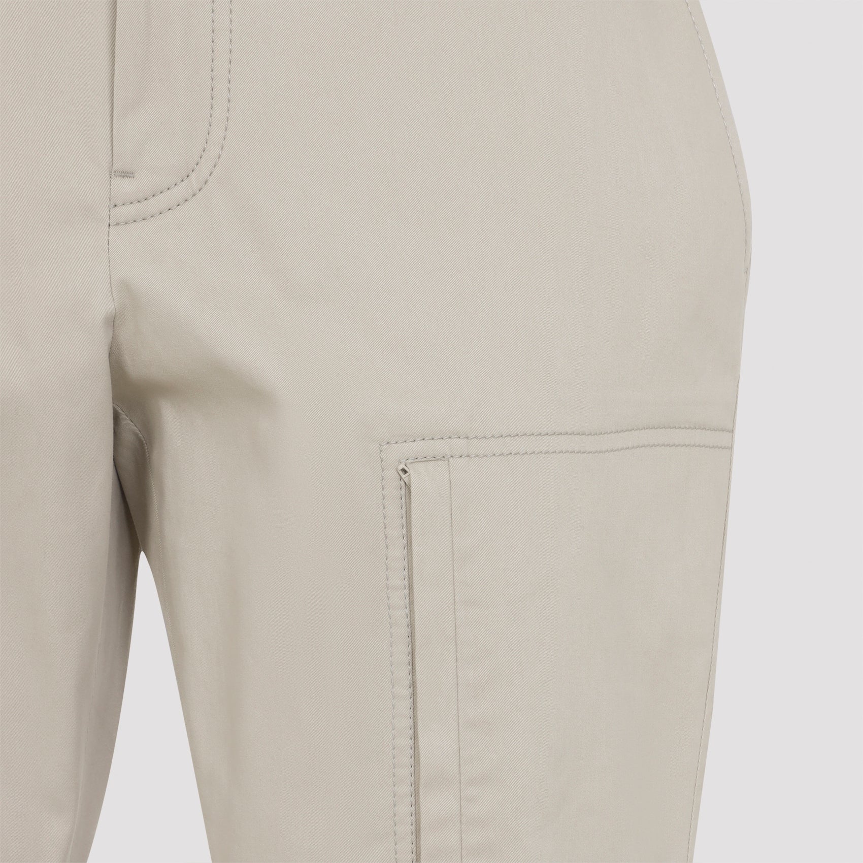 Camel Beige Cotton Sanremo Trousers