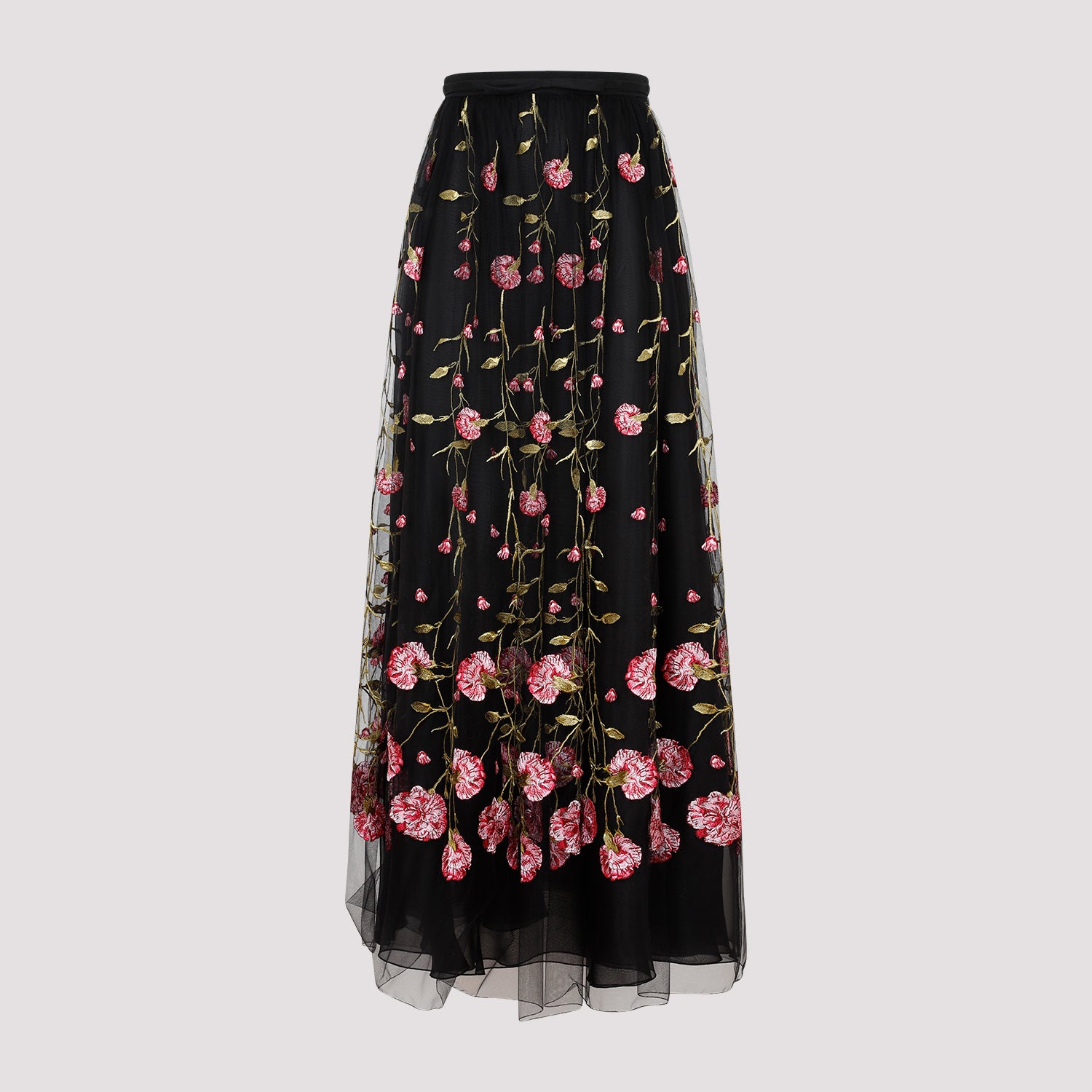 polyester midi skirt-image-1
