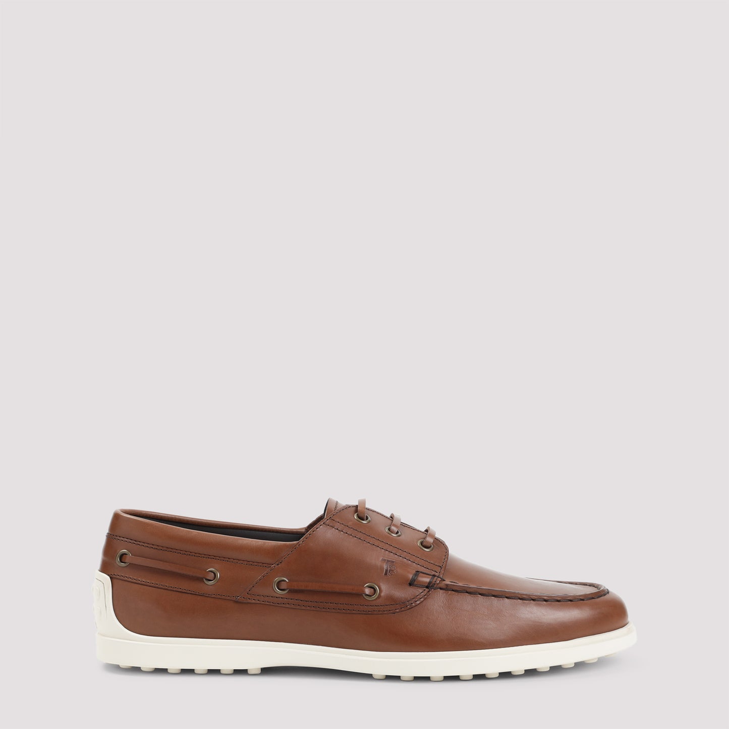 Teak Brown Leather Boat Loafer