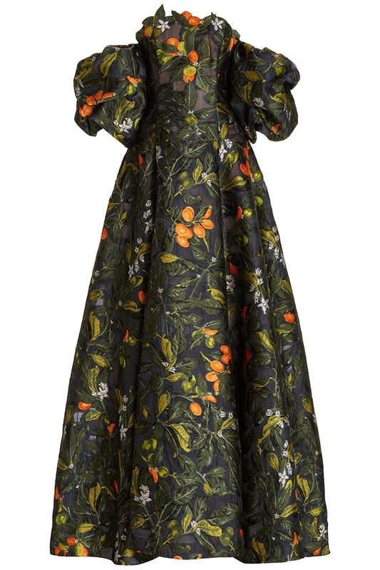 OFF-SHOULDER PUFF GOWN